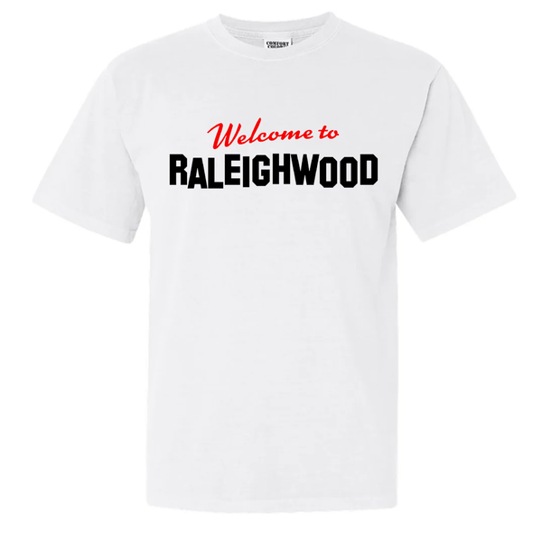 Welcome To Raleighwood White T-Shirt - Comfort Colors