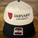 “Jarvard University” Natural/Black Otto Snapback Hat