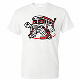“Bus In Net" White T-Shirt - Gildan