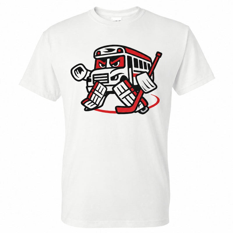 “Bus In Net" White T-Shirt - Gildan