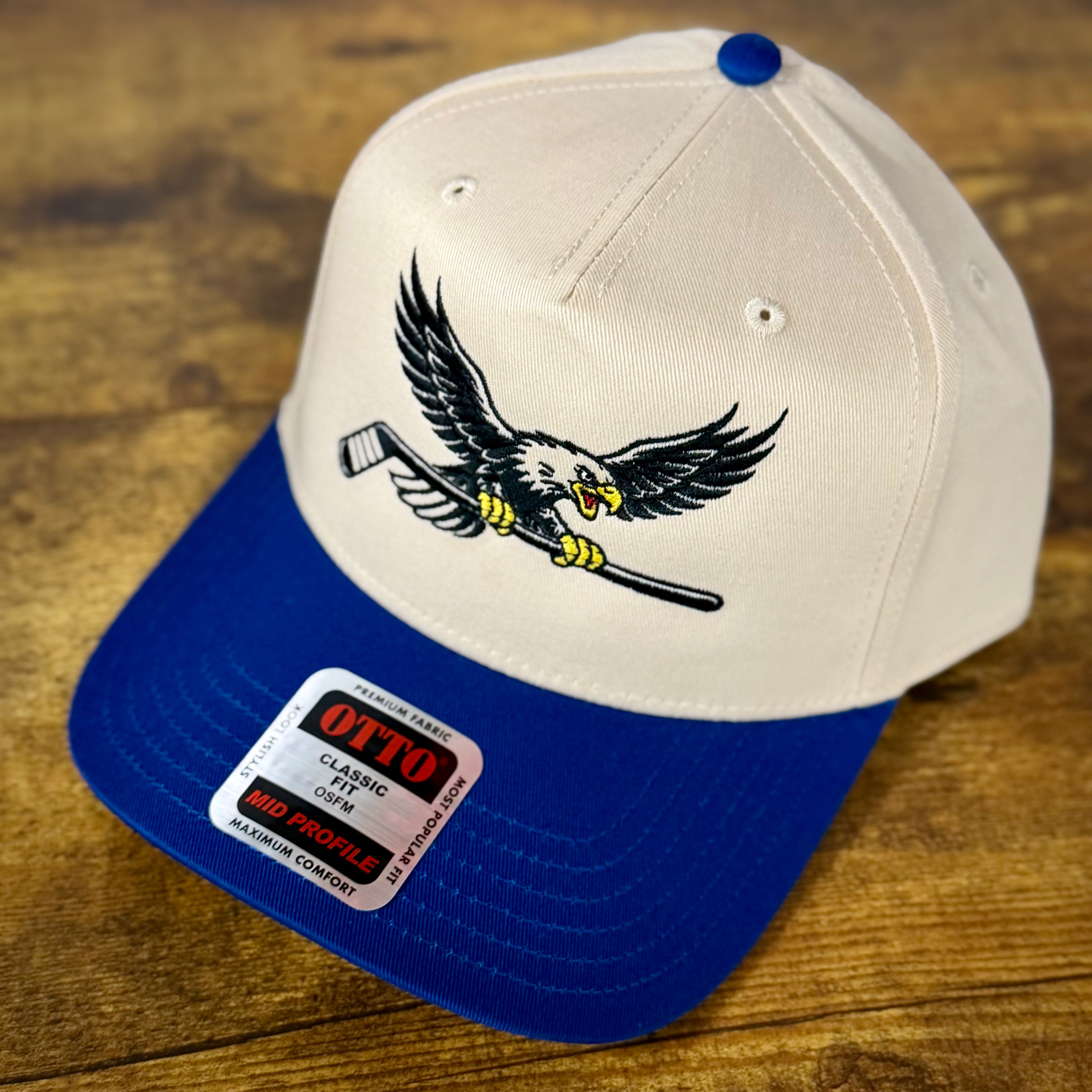 USA Hockey Bald Eagle Natural/Blue Otto Snapback Hat
