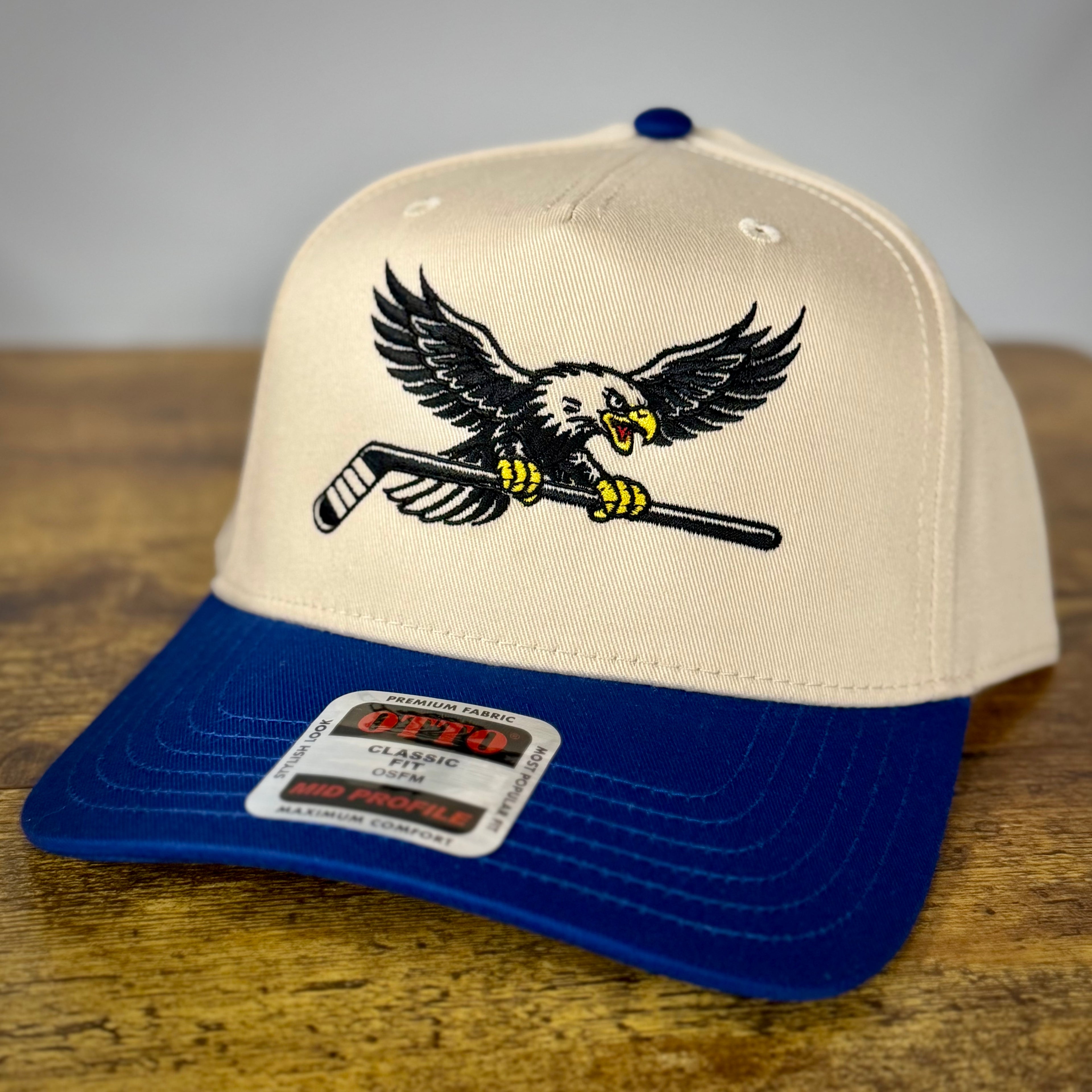 USA Hockey Bald Eagle Natural/Blue Otto Snapback Hat
