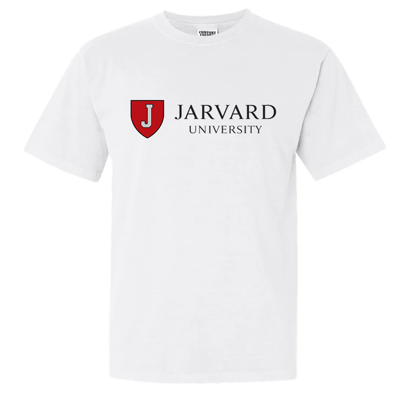 Jarvard University - White T-Shirt - Comfort Colors