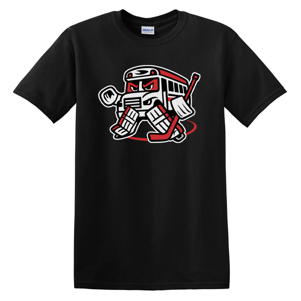 "Bus In Net" Black T-Shirt - Gildan