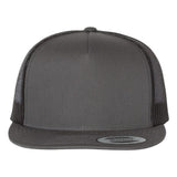 24 Yupoong 6006 Flat Bill Trucker Custom Embroidered Hats