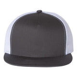 48 Yupoong 6006 Flat Bill Trucker Custom Embroidered Hats